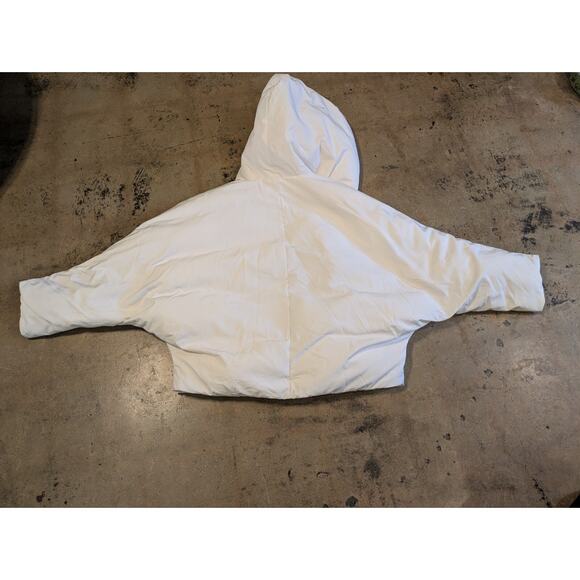 BA&SH Puffer Jacket Kali Double Breasted Hooded Cream Size 2 Oversized Designer - Picture 7 of 14